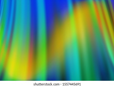 Dark Blue, Yellow vector template with abstract lines. Creative geometric illustration in marble style with gradient. The template for cell phone backgrounds.