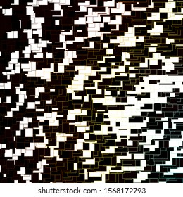 Dark Blue, Yellow vector template with rectangles. Modern design with rectangles in abstract style. Pattern for commercials, ads.