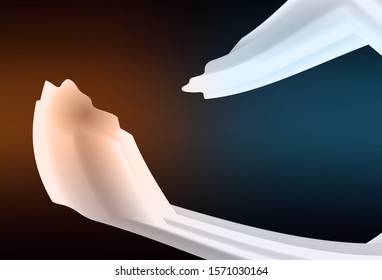 Dark Blue, Yellow vector template with lines. Shining colorful illustration in simple style. Colorful wave pattern for your design.