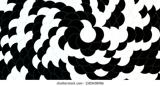 Dark Blue, Yellow vector template with circles. Glitter abstract illustration with colorful drops. Pattern for business ads.
