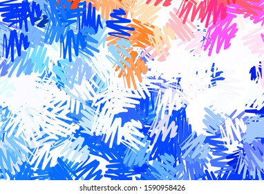 Dark Blue, Yellow vector template with repeated sticks. Lines on blurred abstract background with gradient. Pattern for ads, posters, banners.
