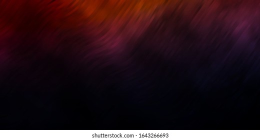 Dark Blue, Yellow vector template with wry lines. Abstract gradient illustration with wry lines. Pattern for ads, commercials.