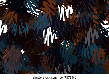 Dark Blue, Yellow vector template with repeated sticks. Colorful shining illustration with lines on abstract template. Pattern for your busines websites.