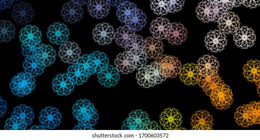 Planta vectorial amarillo, azul oscuro, con formas abstractas. Diseño simple en estilo abstracto con formas degradadas. Fondo para teléfonos celulares.