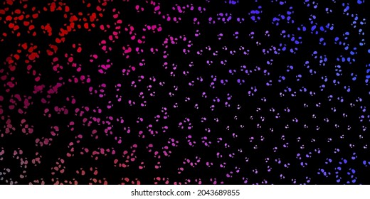 Dark blue, yellow vector template with abstract forms. Simple design in abstract style with gradient forms. Smart design for your business.
