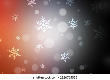 Dark Blue, Yellow vector template in carnival style. Modern abstract Christmas mood shapes. Pattern for booklets, leaflets of education.
