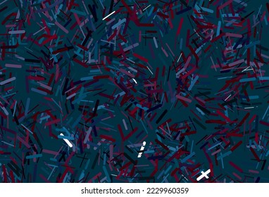 Dark blue, yellow vector template with repeated sticks. Shining colored illustration with narrow lines. Smart design for your business advert.