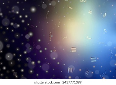Dark Blue, Yellow vector template with circles. Illustration with set of shining colorful abstract circles. Modern template for landing page.