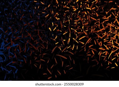 Dark Blue, Yellow vector template with repeated sticks. Glitter abstract illustration with colorful sticks. Pattern for ads, posters, banners.