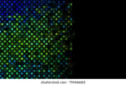 Dark Blue, Yellow vector  template with circles. Abstract illustration with colored bubbles in nature style. The pattern can be used for ads, leaflets of liquid.