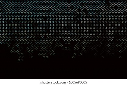 Dark Blue, Yellow vector  texture with disks. Beautiful colored illustration with blurred circles in nature style. The pattern can be used for aqua ad, booklets.