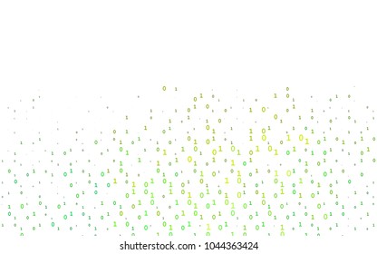 Dark Blue, Yellow vector texture with Digit characters. Colored mathematic signs with gradient on white background. Best design for your ad, poster, banner of math college.