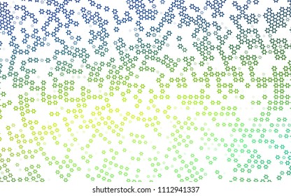 Dark Blue, Yellow vector texture with beautiful stars. Modern geometrical abstract illustration with stars. The template can be used as a background.