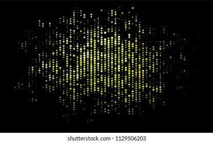 Dark Blue, Yellow vector  texture with disks. Glitter abstract illustration with blurred drops of rain. Pattern can be used as texture of water, rain drops.