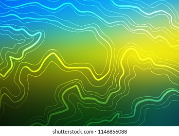 Dark Blue, Yellow vector texture with colored lines. Glitter abstract illustration with colored sticks. The template can be used as a background.
