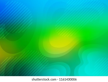 Dark Blue, Yellow vector texture with colored lines. Decorative shining illustration with lines on abstract template. The template can be used as a background.