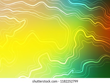 Dark Blue, Yellow vector texture with colored lines. Lines on blurred abstract background with gradient. The pattern can be used for busines ad, booklets, leaflets