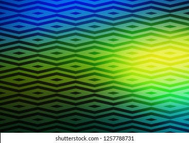 Dark Blue, Yellow vector texture in triangular style. Glitter abstract illustration with triangular shapes. Pattern for busines ad, booklets, leaflets