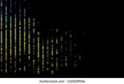 Dark Blue, Yellow vector texture with colored lines. Shining colored illustration with narrow lines. Pattern for business booklets, leaflets.