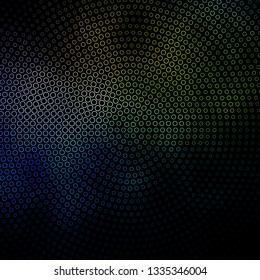 Dark Blue, Yellow vector texture with circles. Illustration with set of shining colorful abstract spheres. Pattern for websites, landing pages.
