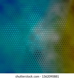 Dark Blue, Yellow vector texture with circles. Modern abstract illustration with colorful circle shapes. Pattern for business ads.