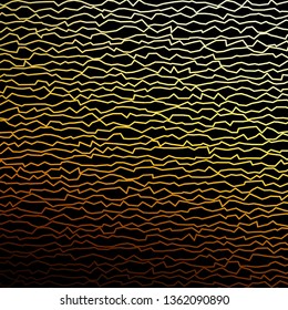 Dark Blue, Yellow vector texture with curves. Colorful illustration in abstract style with bent lines. Template for your UI design.