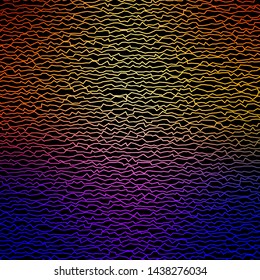 Dark Blue, Yellow vector texture with curves. Colorful illustration, which consists of curves. Pattern for ads, commercials.