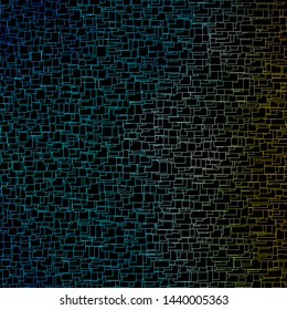 Dark Blue, Yellow vector texture in rectangular style. Colorful illustration with gradient rectangles and squares. Pattern for commercials, ads.