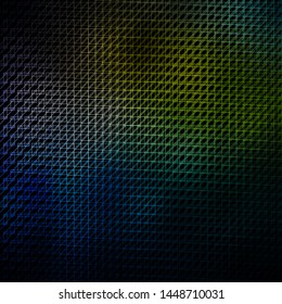 Dark Blue, Yellow vector texture with lines. Geometric abstract illustration with blurred lines. Pattern for booklets, leaflets.