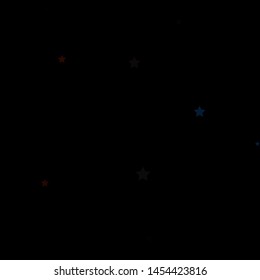 Dark Blue, Yellow vector texture with beautiful stars. Modern geometric abstract illustration with stars. Pattern for new year ad, booklets.