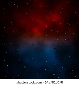 Dark Blue, Yellow vector texture with beautiful stars. Shining colorful illustration with small and big stars. Pattern for wrapping gifts.