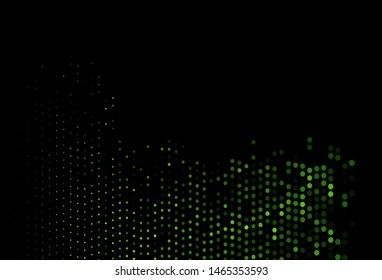 Dark Blue, Yellow vector texture with disks. Blurred decorative design in abstract style with bubbles. Pattern for beautiful websites.