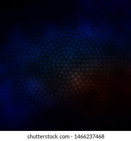 Dark Blue, Yellow vector texture with beautiful stars. Decorative illustration with stars on abstract template. Pattern for wrapping gifts.