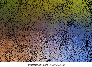 Dark Blue, Yellow vector texture with abstract forms. Colorful chaotic forms with gradient in modern style. Simple design for your web site.