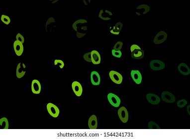 Dark Blue, Yellow vector texture with disks. Beautiful colored illustration with blurred circles in nature style. Completely new template for your brand book.