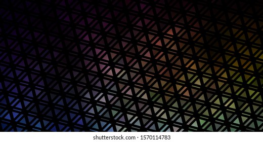 Dark Blue, Yellow vector texture with triangular style. Glitter abstract illustration with triangular shapes. Pattern for booklets, leaflets