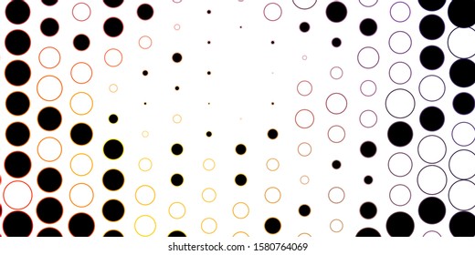 Dark Blue, Yellow vector texture with disks. Abstract illustration with colorful spots in nature style. Pattern for websites.
