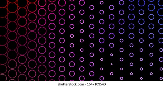 Dark Blue, Yellow vector texture with circles. Modern abstract illustration with colorful circle shapes. Design for posters, banners.