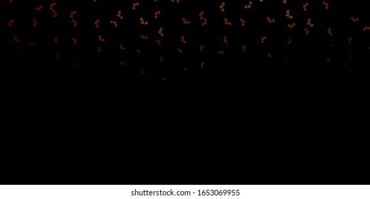 Dark Blue, Yellow vector texture with religion symbols. Retro design in abstract style with witchcraft forms. Simple base for your occult design.