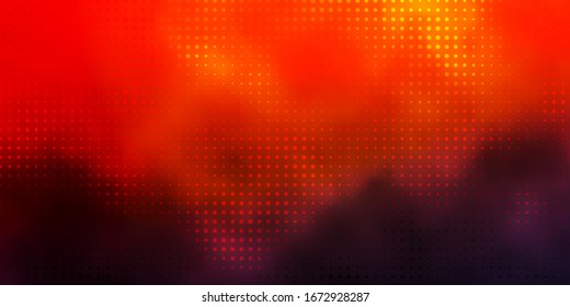 Dark Blue, Yellow vector texture with disks. Colorful illustration with gradient dots in nature style. New template for a brand book.