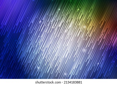 Dark Blue, Yellow vector texture with colored lines. Modern geometrical abstract illustration with Lines. Best design for your ad, poster, banner.