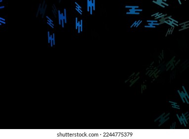 Dark Blue, Yellow vector texture with colorful lines. Decorative shining illustration with lines on abstract template. Pattern for ads, posters, banners.