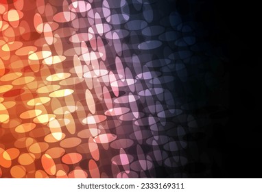 Dark Blue, Yellow vector texture with disks. Modern abstract illustration with colorful water drops. Pattern for beautiful websites.