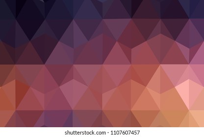Dark Blue, Yellow vector triangle mosaic cover. Colorful abstract illustration with triangles. Polygonal design for your web site.