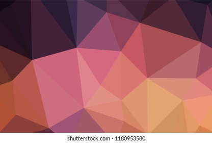 Dark Blue, Yellow vector triangle mosaic cover. Colorful illustration in abstract style with triangles. Triangular pattern for your design.