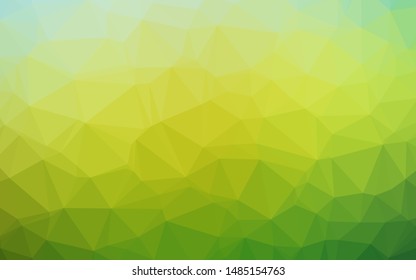 Dark Blue, Yellow vector triangle mosaic template. Modern geometrical abstract illustration with gradient. Template for a cell phone background.