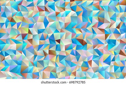 Dark Blue, Yellow vector triangle mosaic pattern. A completely new color illustration in a vague style. A completely new template for your business design.