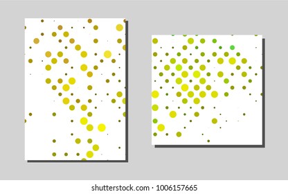 Dark Blue, Yellowvector brochure for ui, ux design. Abstract booklet on colored background with gradient. Completely new template for your brand book.