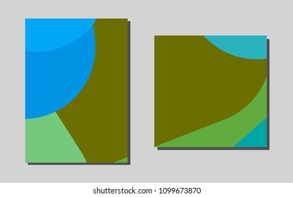 Dark Blue, Yellowvector cover for Envelopes. Glitter abstract design concept with text box. New design for a poster, banner of your website.