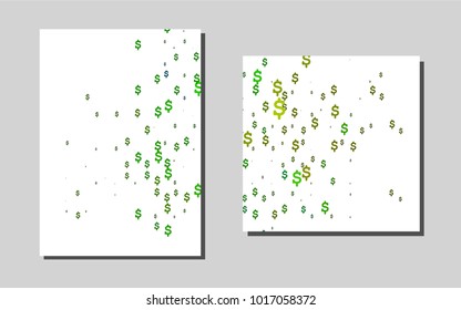 Dark Blue, Yellowvector pattern for posters. Blurred decorative design in abstract style with textbox. The pattern can be used for any ad, booklets.